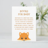 Bücher für das Baby. Bringen Sie eine Buchanfrage  Begleitkarte (Stehend Vorderseite)