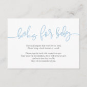 Bücher für das Baby, Creative Blue Bell Script Begleitkarte (Vorderseite)