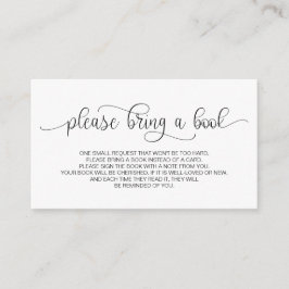 Bücher für das Baby, handgeschriebenes Schwarzes S Begleitkarte