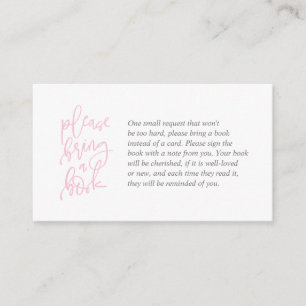 Bücher für das Baby, kreatives Rosa und graues Scr Begleitkarte