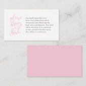 Bücher für das Baby, kreatives Rosa und graues Scr Begleitkarte (Vorne/Hinten)