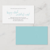 Bücher für das Baby, kreatives Tiffany-Skript Begleitkarte (Vorne/Hinten)