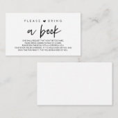 Bücher für das Baby, Moderne Bitte ein Buch mitbri Begleitkarte (Vorne/Hinten)