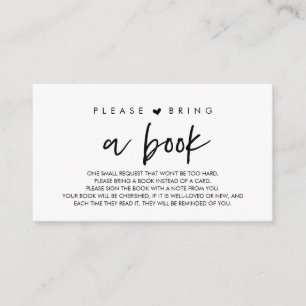 Bücher für das Baby, Moderne Bitte ein Buch mitbri Begleitkarte