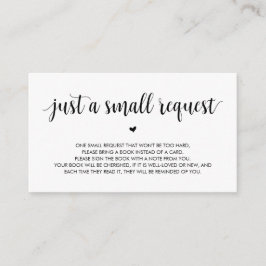 Bücher für das Baby, Moderne Rustikale Schwarze Sc Begleitkarte