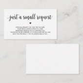 Bücher für das Baby, Moderne Rustikale Schwarze Sc Begleitkarte (Vorne/Hinten)