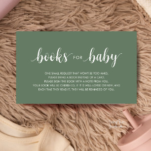 Bücher für das Baby, moderner minimalistischer Sal Begleitkarte