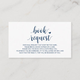 Bücher für das Baby, Modernes Niedliches Navy Blue Begleitkarte