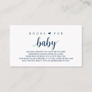 Bücher für das Baby, Modernes Niedliches Navy Blue Begleitkarte