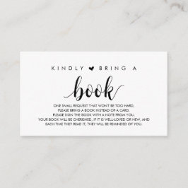 Bücher für das Baby, Modernes Niedliches Schwarzes Begleitkarte