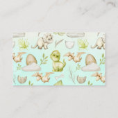 Bücher für das Baby Niedlich Dinosaur Theme Begleitkarte (Rückseite)