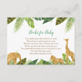 Bücher für das Baby, Safari Buchanfragen-Beilagen Begleitkarte