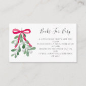 Bücher für die Baby-Weihnachtsdusche Begleitkarte (Vorderseite)