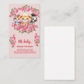 Bücher für die Babydusche-Umschließkarte Begleitkarte (Vorne/Hinten)