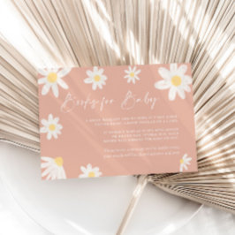 Bücher für die Babykarte Blush Daisy Pink Mitteilungskarte