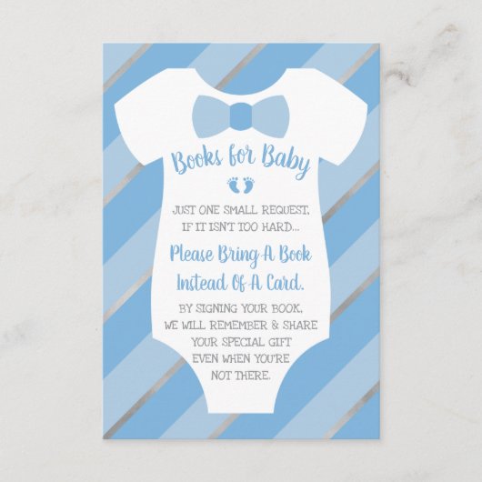 Bücher für die Babykarte, zwei Meter Begleitkarte (Vorderseite)