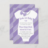 Bücher für die Babykarte, zwei Meter Begleitkarte (Vorne/Hinten)