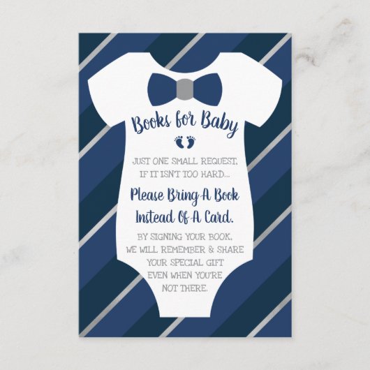 Bücher für die Babykarte, zwei Meter Begleitkarte (Vorderseite)