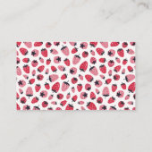 Bücher für die Babynahrung Berry Baby Dusche Begleitkarte (Rückseite)