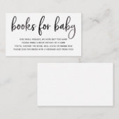 Bücher für die Babysteckkarte Begleitkarte (Vorne/Hinten)