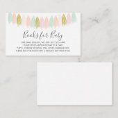 Bücher für die Babysteckkarte Begleitkarte (Vorne/Hinten)