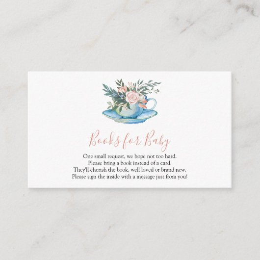 Bücher für die Babysteckkarte Begleitkarte (Vorderseite)