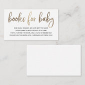 Bücher für die Babysteckkarte Begleitkarte (Vorne/Hinten)