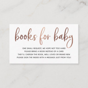 Bücher für die Babysteckkarte Begleitkarte