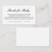 Bücher für die Babysteckkarte Begleitkarte (Vorne/Hinten)