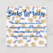 Bücher für die Babyverpackungskarte Begleitkarte (Vorderseite)