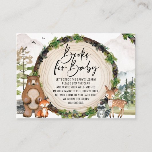 Bücher für die Babyverpackungskarte für Landtiere Begleitkarte (Vorderseite)