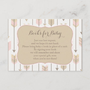 Bücher für die Beipackkarte Blush Pink und Tan Begleitkarte