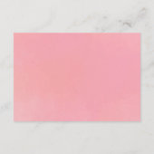 Bücher für die Girl-Aquarell-Rosa-Bube Begleitkarte (Rückseite)