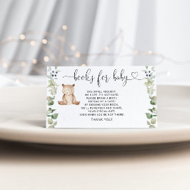 Bücher für die Holzbärenhalterung Begleitkarte