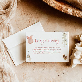 Bücher für die Kinderkarte | Boho Girl Baby Shower Einladung