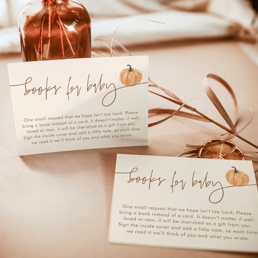 Bücher für die Kinderkarte | Fall Pumpkin Baby Dus Einladung
