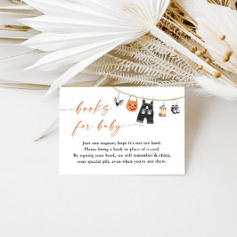 Bücher für die Kinderkarte | Halloween-Kinderdusch Begleitkarte