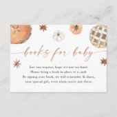 Bücher für die Kinderkarte | Herbstdusche Süsse Pi Begleitkarte (Vorderseite)