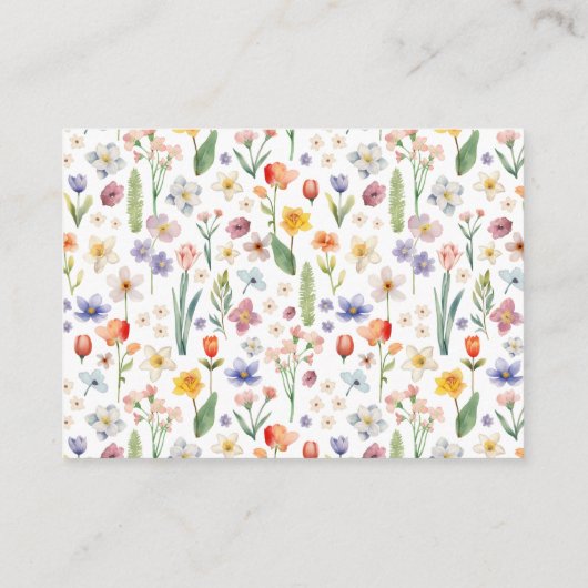 Bücher für die Kinderkarte - Woodland Igel & Flora Begleitkarte (Rückseite)