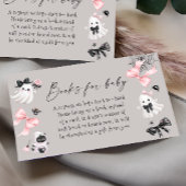 Bücher für die Kindermädchendusche Begleitkarte