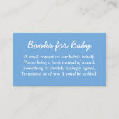 Bücher für die Minimalistisch Blue-Enclosure-Card Begleitkarte (Vorderseite)