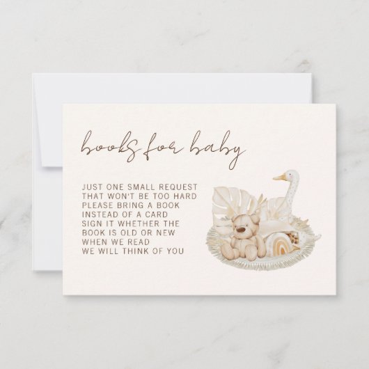 Bücher für die neutrale Dusche des Babygeschlechts Einladung (Vorderseite)