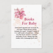 Bücher für ein Baby, ein wenig Schneeflocken, pink Begleitkarte (Vorderseite)