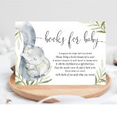 Bücher für eine geschlechtsneutrale Babydusche Begleitkarte