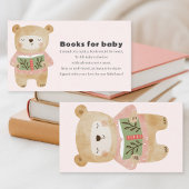 Bücher für einen rosa Bären Begleitkarte