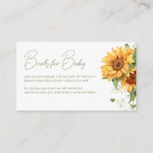 Bücher für elegante Babys bringen Babydusche Begleitkarte (Vorderseite)