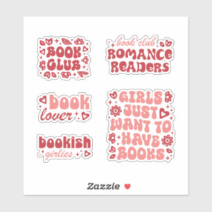 Bücher für Girl-Romantik-Bücher Aufkleber