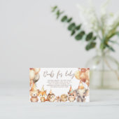 Bücher für Holztiere Begleitkarte (Stehend Vorderseite)