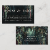 Bücher für junge waldbezaubernde Rose Begleitkarte (Vorne/Hinten)