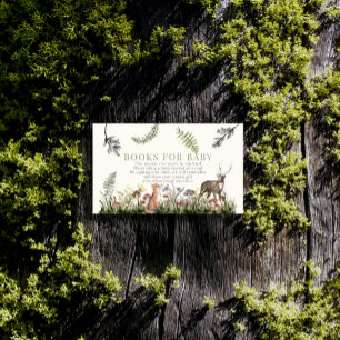 Bücher für junge Waldtiere Begleitkarte